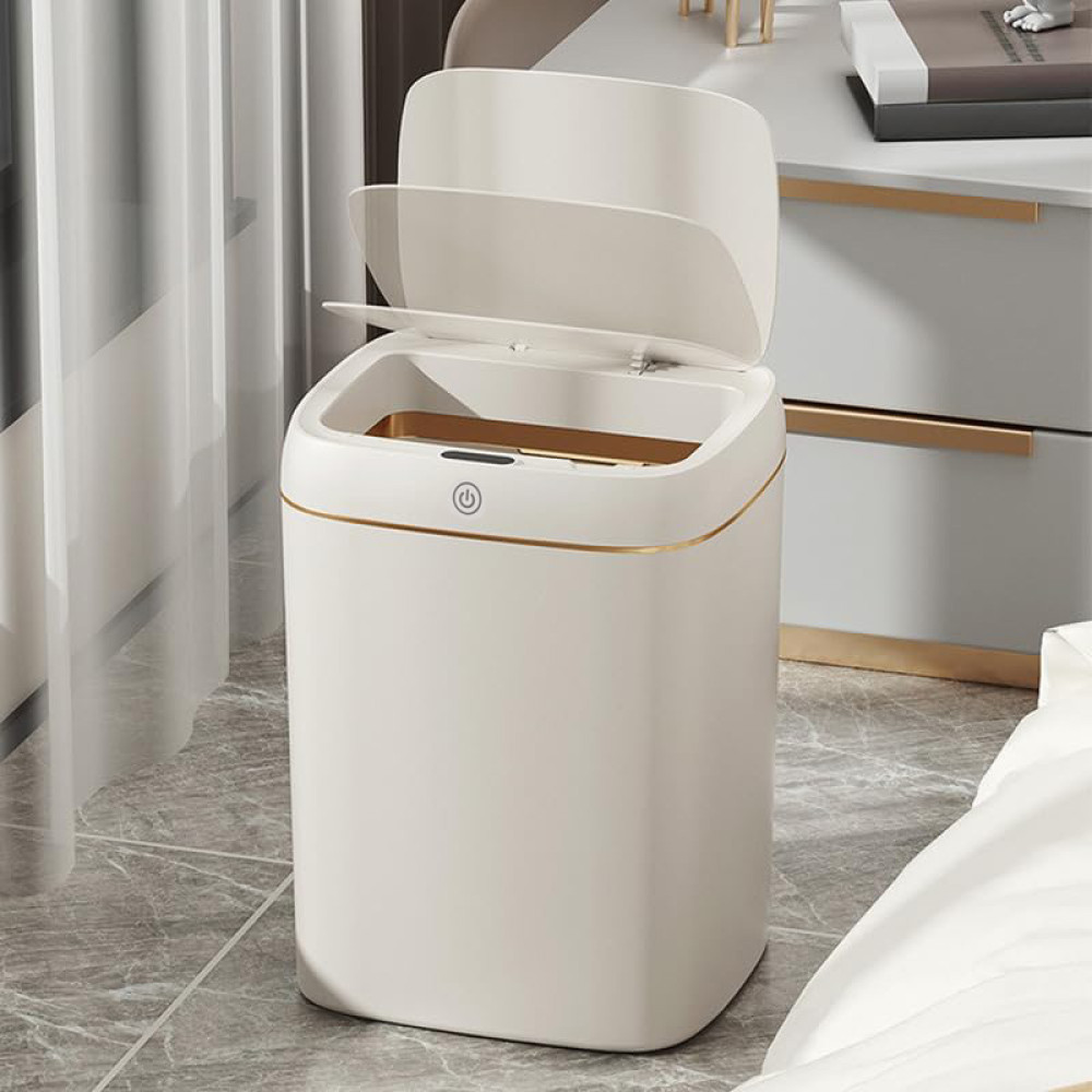 HOME USE κάδος απορριμμάτων HUH-0251 με φωτοκύτταρο, 9lt, λευκός