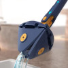 HOME USE τριγωνική σφουγγαρίστρα HUH-0257 με 4x πανιά μικροϊνών, προσαρμόσιμο ύψος, μπλε