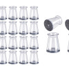 HOME USE προστατευτικές τάπες επίπλων HUH-0258, 16-23mm, διάφανες, 24τμχ