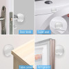 HOME USE στοπ πόρτας HUH-0263, αυτοκόλλητο, PU πλαστικό, 40x8mm, διάφανο, 4τμχ