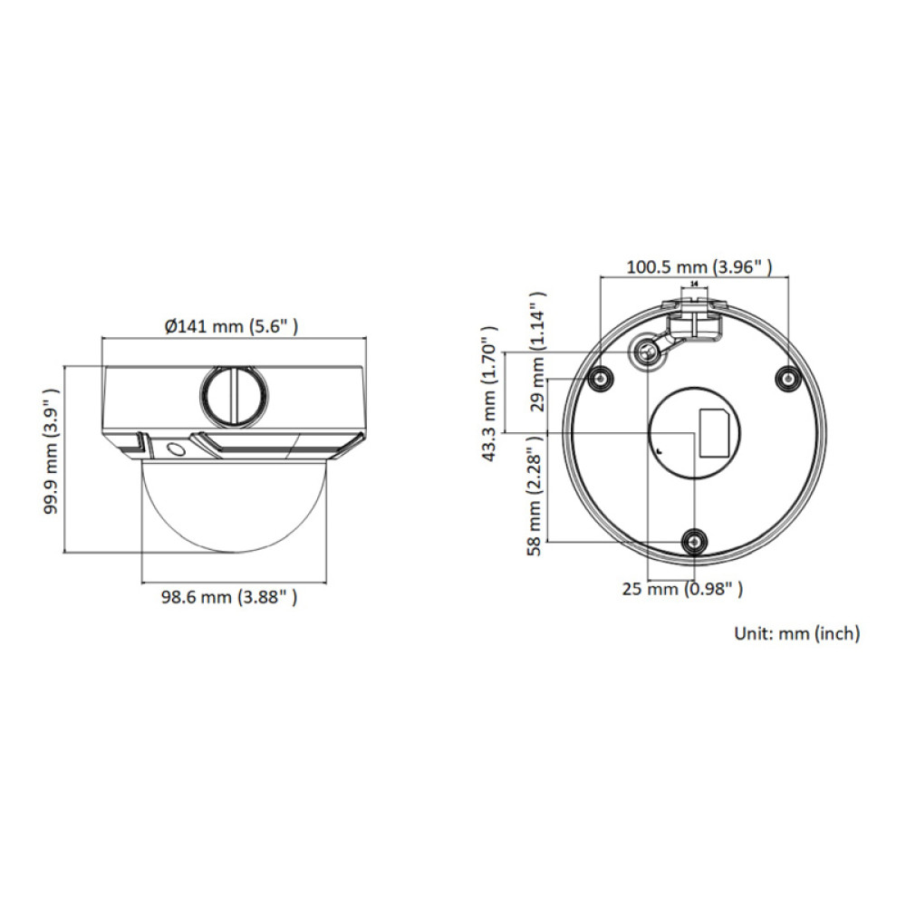 HIKVISION HIWATCH IP κάμερα HWI-D640H-Z, POE, 2.8-12mm, 4MP, IP67 & IK10