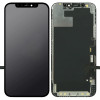 TW INCELL LCD για iPhone 12/12 Pro, camera-sensor ring, earmesh, μαύρη