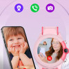 INTIME GPS smartwatch για παιδιά IT-051, 1.28", camera, 4G, IPX7, μαύρο