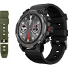 INTIME smartwatch G6 με 2x λουράκια, heart rate, 1.43" AMOLED, GPS, 5ATM/IP69, titanium black