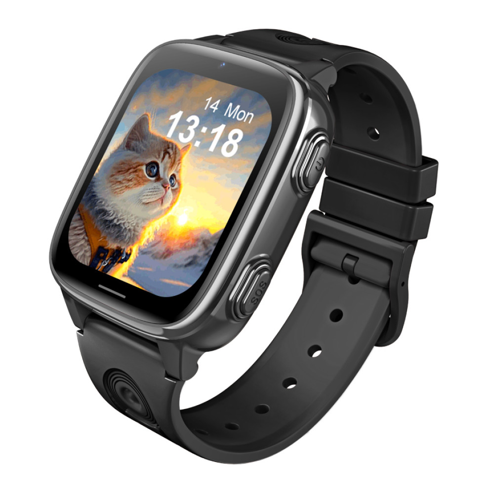 INTIME GPS smartwatch για παιδιά IT-074, 1.83", κάμερα, 4G, IPX5, μαύρο