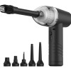 KINZIR 2 σε 1 σκουπάκι χειρός & air duster VC43, 70W, 6000mAh, μαύρο
