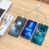 KAKUSIGA καλώδιο USB σε USB-C/Lightning/Micro USB KSC-1021, 5A, 1.2m, λευκό