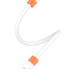 KAKUSIGA καλώδιο Lightning σε USB-C KSC-1024, σιλικόνης, 30W, 480Mbps, 0.25m, λευκό