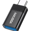 KAKUSIGA αντάπτορας USB-C σε USB KSC-1406, 5Gbps, 4A, μαύρος