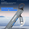 KAKUSIGA USB hub KSC-1417, 4x θυρών, USB 3.0, 5Gbps, USB-C σύνδεση, γκρι