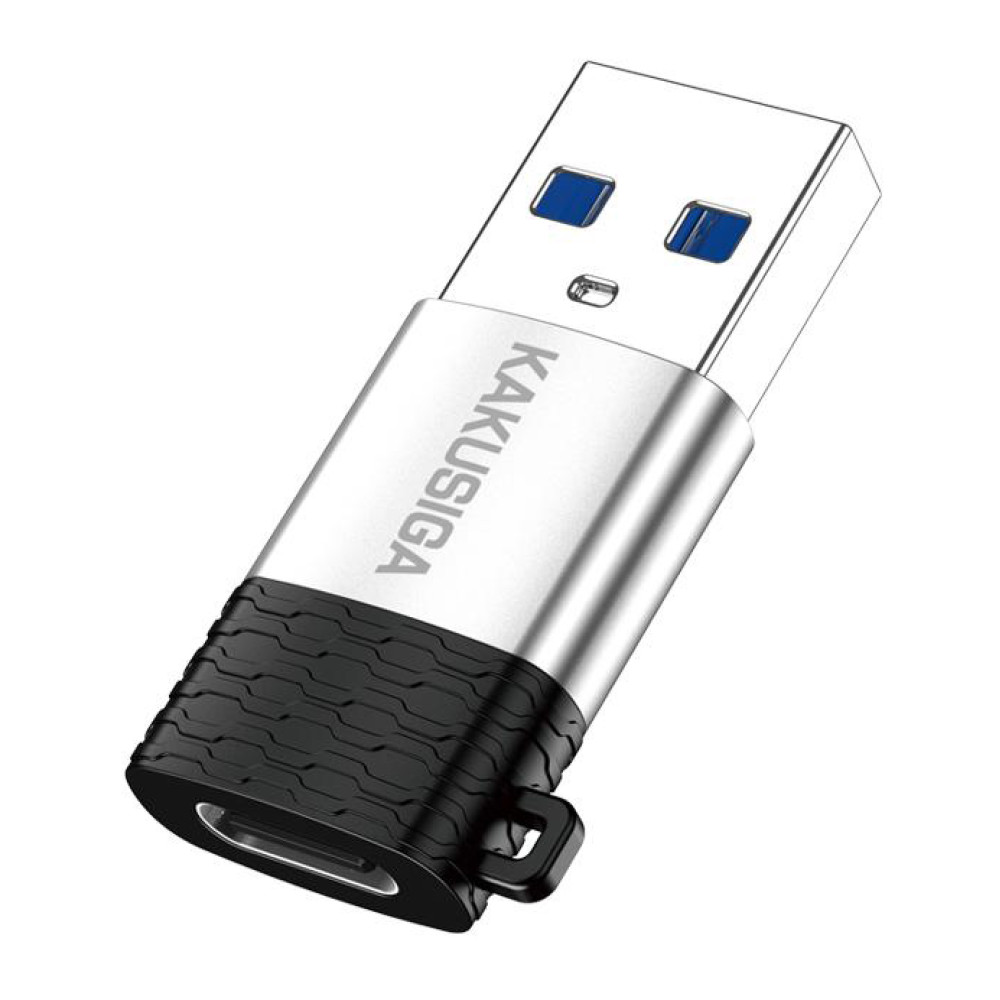 KAKUSIGA αντάπτορας USB-C σε USB KSC-1421, 5Gbps, 18W, γκρι