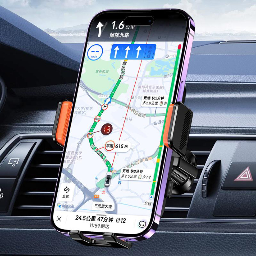 KAKUSIGA βάση smartphone αυτοκινήτου KSC-1720 για αεραγωγούς, μαύρη