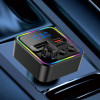 KAKUSIGA FM transmitter & φορτιστής KSC-1982, USB/USB-C, 55W, Bluetooth, μαύρο