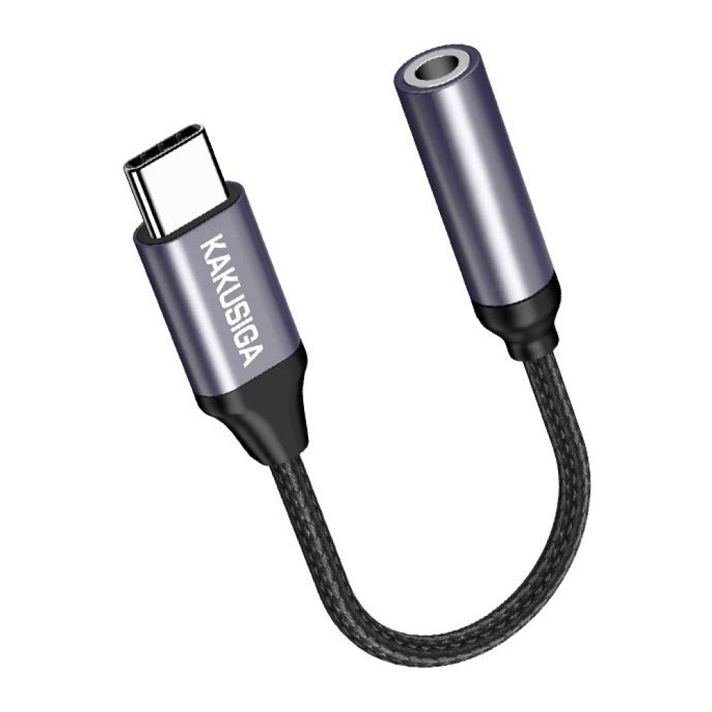 KAKUSIGA αντάπτορας USB-C σε 3.5mm KSC-428, γκρι