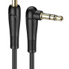 KAKUSIGA καλώδιο ήχου 3.5mm KSC-521, AUX, 90°, HiFi 1m, μαύρο