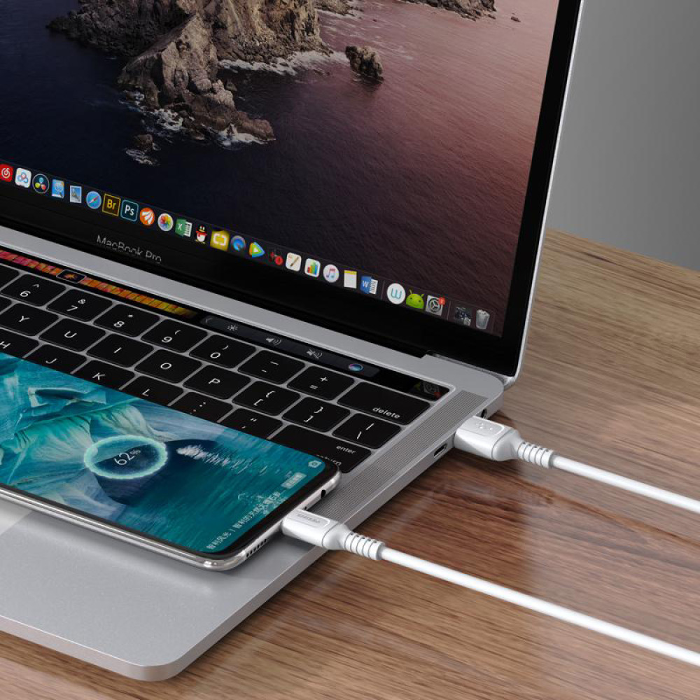 KAKUSIGA καλώδιο micro USB σε USB KSC-805, 2.4A, 480Mbps, 1m, λευκό