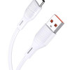 KAKUSIGA καλώδιο USB-C σε USB KSC-953, σιλικόνης, 3A, 480Mbps, 1m, λευκό