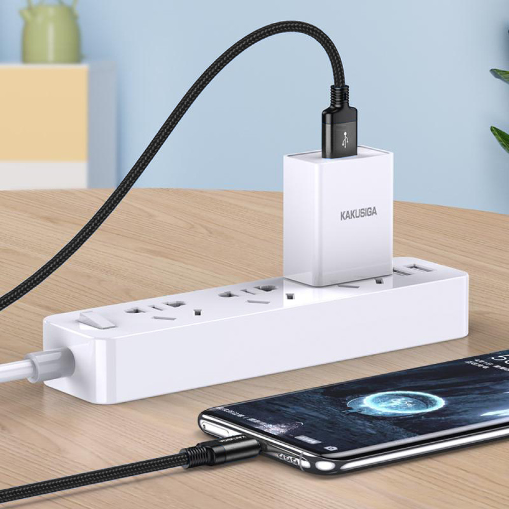 KAKUSIGA καλώδιο USB-C σε USB KSC-970, 3A, 480Mbps, 1m, μαύρο