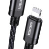 KAKUSIGA καλώδιο Lightning σε USB-C KSC-970, 27W, 480Mbps, 1m, μαύρο