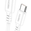 KAKUSIGA καλώδιο Lightning σε USB-C KSC-982, 20W, 480Mbps, 1m, λευκό