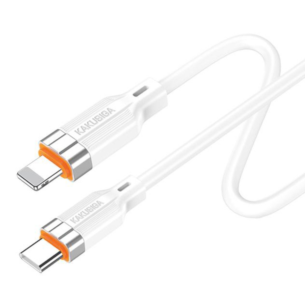 KAKUSIGA καλώδιο Lightning σε USB-C KSC-995, σιλικόνης, 30W, 480Mbps, 1m, λευκό