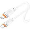 KAKUSIGA καλώδιο Lightning σε USB-C KSC-995, σιλικόνης, 30W, 480Mbps, 1m, λευκό