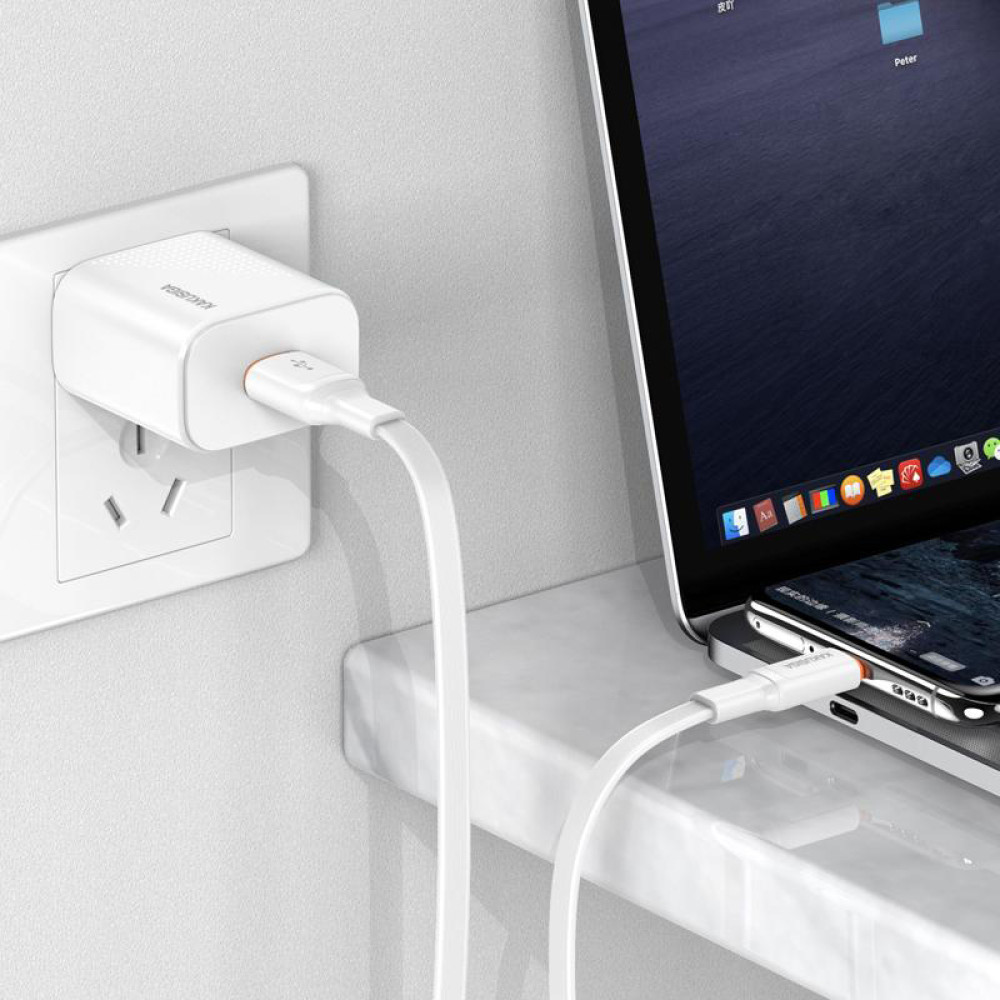 KAKUSIGA καλώδιο USB-C σε USB KSC-999, 5A, 480Mbps, flat, 1m, μαύρο