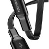KAKUSIGA καλώδιο USB-C σε USB KSC-999, 5A, 480Mbps, flat, 1m, μαύρο