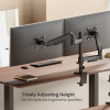 BRATECK βάση γραφείου για 2x οθόνες LDT97-C024PE, 17-32", έως 9kg