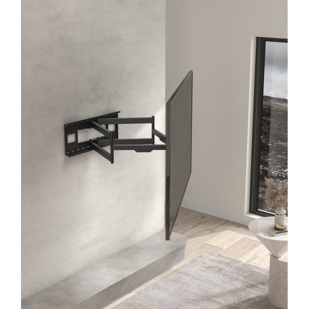 BRATECK επιτοίχια βάση τηλεόρασης LPA49-486XLD, 43-90", 80kg, heavy duty, full motion