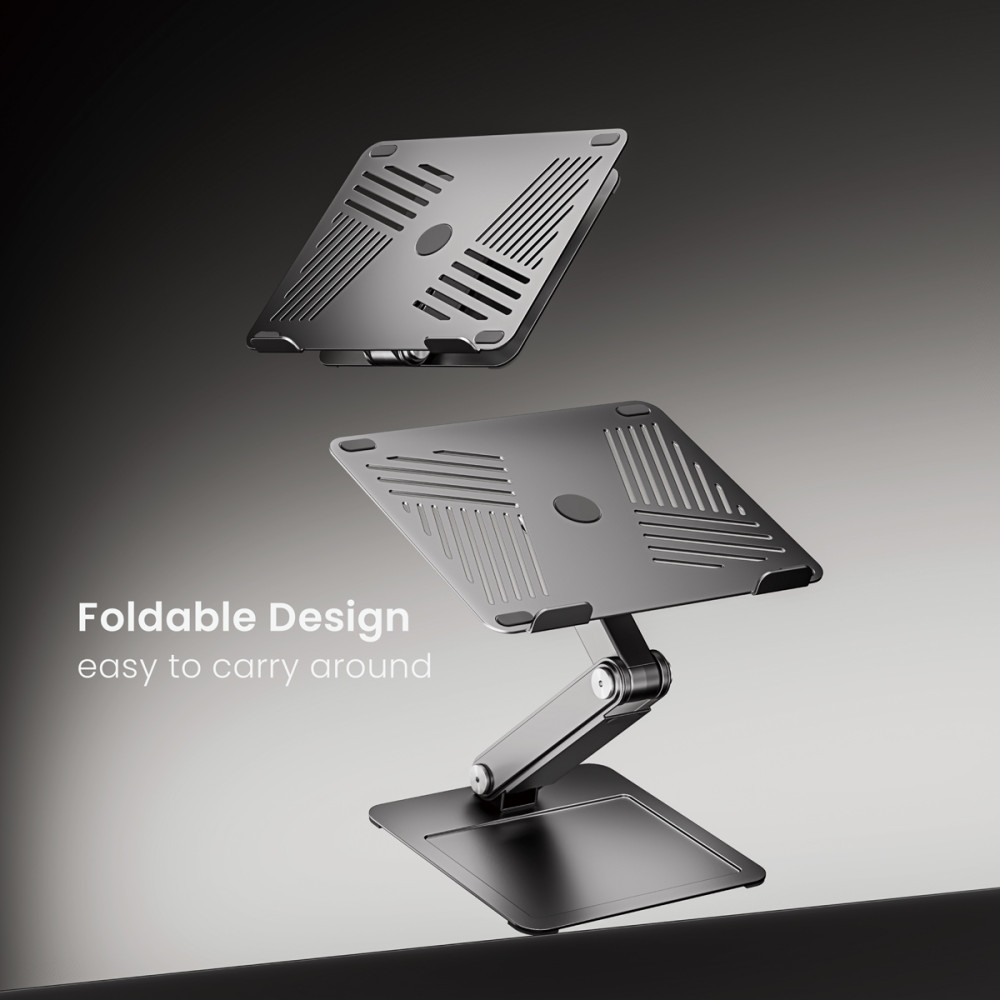 BRATECK μεταλλική βάση για laptop LPS09-02, 11~17", foldable, γκρι