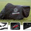 MORETTI κουκούλα μηχανής LXMA2753 με θήκη, L 246x104x127cm, μαύρη