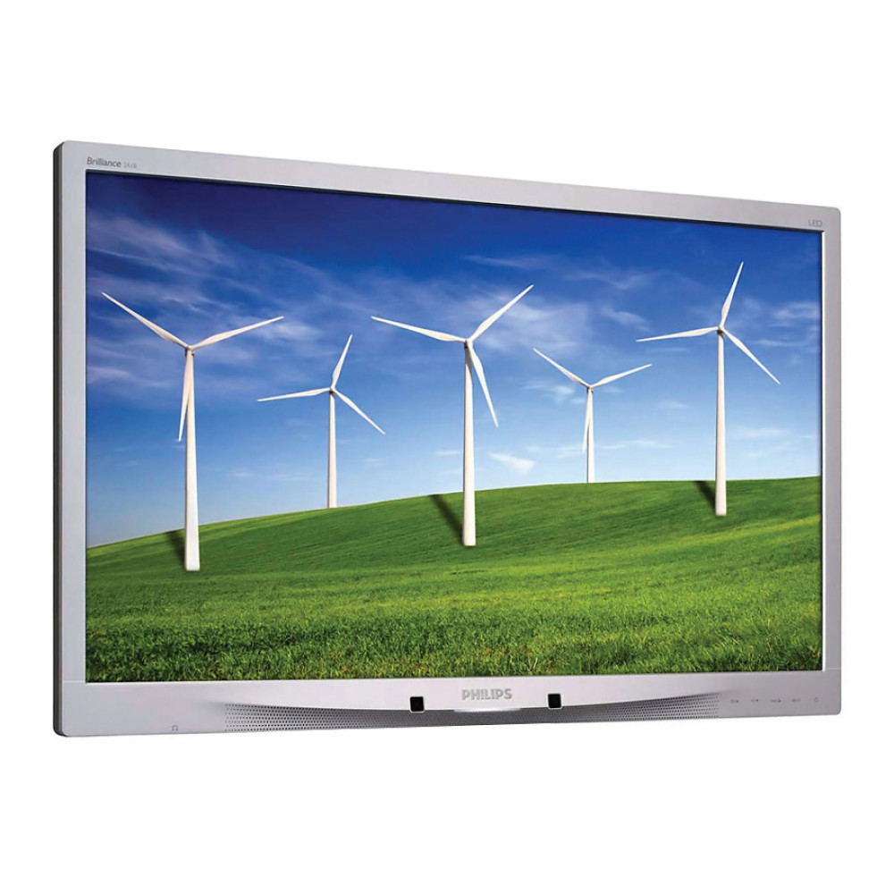 PHILIPS used οθόνη 241B4 LED, 24" Full HD, VGA/DVI/DisplayPort, χωρίς βάση, Grade A