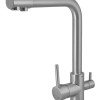 BRUNO μπαταρία πάγκου κουζίνας M54510-207, τρίοδη, αναμεικτική, ασημί