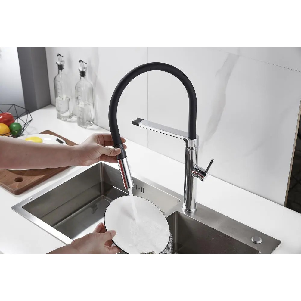 BRUNO μπαταρία πάγκου κουζίνας M54801-817C, αναμεικτική, ασημί