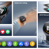 MIBRO smartwatch Lite 3 με 2x λουράκια, heart rate, 1.3" AMOLED, 2 ATM, γκρι/καφέ