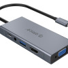 ORICO docking station MC-U501P, 5 θυρών, USB-C σύνδεση, 60W PD, 4K, γκρι