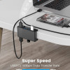 ORICO USB hub MH4PU-P με σφιγκτήρα, 4x θυρών, 5Gbps, USB σύνδεση, μαύρο