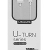 USAMS καλώδιο Micro USB σε USB US-SJ098, 10.5W, 1m, λευκό