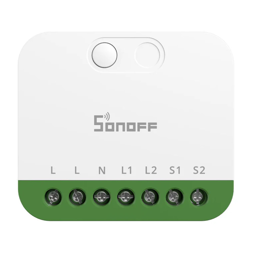 SONOFF smart διακόπτης MINI DUO, 2 κανάλια, WiFi, συμβατός με Matter, 16A, λευκός