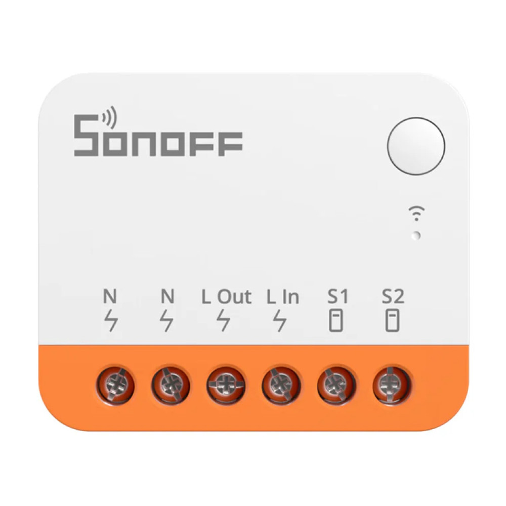 SONOFF smart διακόπτης MINIR4, 2 κανάλια, WiFi, 10A, λευκός
