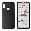 POWERTECH Θήκη Body 360° με Tempered Glass για Huawei Y6/Pro 2019, μαύρη
