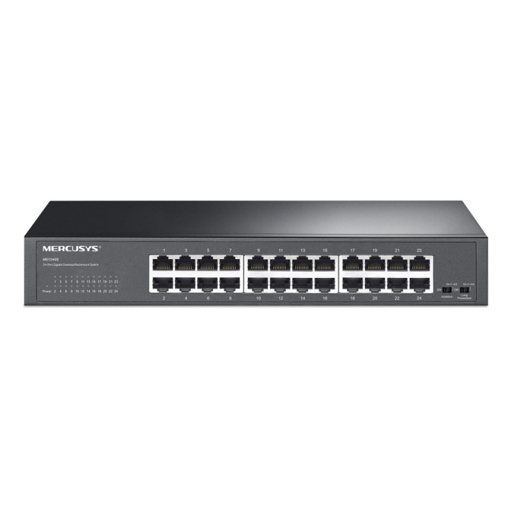 MERCUSYS desktop/rackmount switch MS124GS, 24x Gigabit θύρες, V1.0