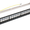 POWERTECH keystone patch panel NETW-0013, FTP 19"/1U, 24-port, 1U