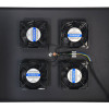 POWERTECH cooling fan για rack NETW-0044, 4x fans με μεταλλικό tray, 1.5m καλώδιο schuko, 54.5x41cm