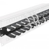 POWERTECH cable management NETW-0047 για rack 19"/1U, μεταλλικό, μαύρο