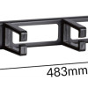 POWERTECH cable management NETW-0049 για rack 19"/1U, 5x γάντζοι, μαύρο