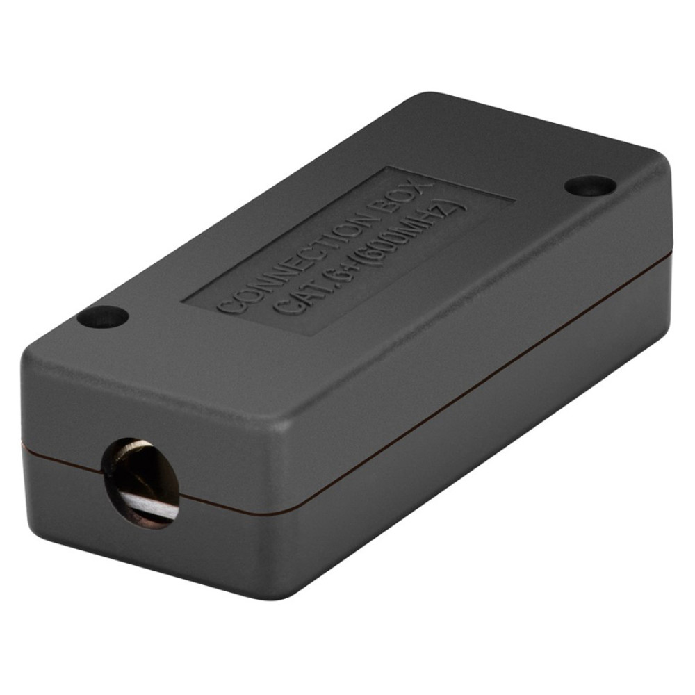 POWERTECH κυτίο σύνδεσης καλωδίων δικτύου NETW-0051, CAT 6/CAT 7, 600MHz, μαύρο
