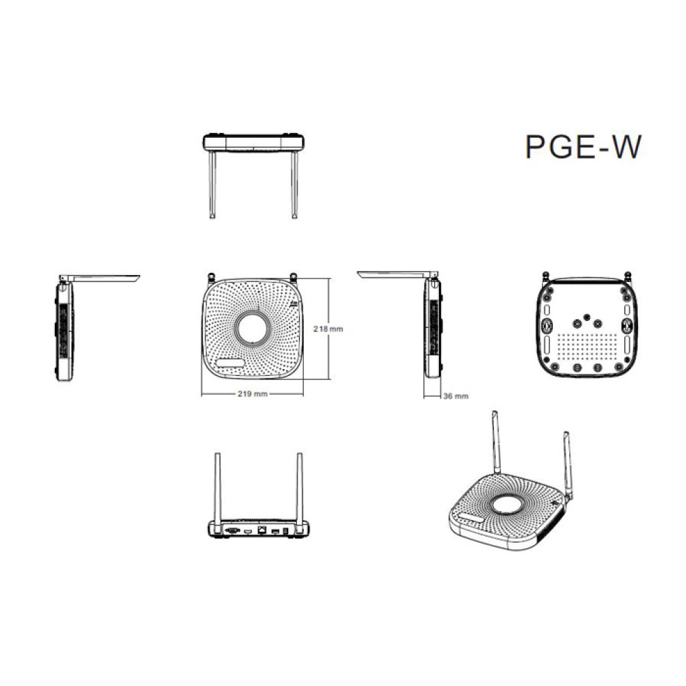 LONGSE NVR καταγραφικό NVR2108PGEW WiFi, H.265/H.264, 8 κανάλια