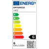 OPTONICA LED λάμπα G45 1402, 5.5W, 4500K, E14, 450lm